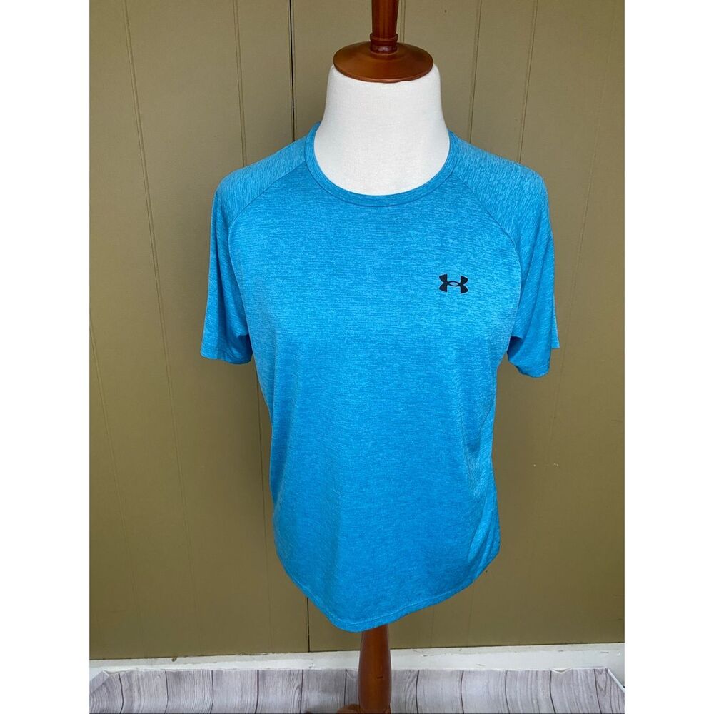 Under Armour Men L The Tech Tee loose fit short sleeve crewneck tee light blue